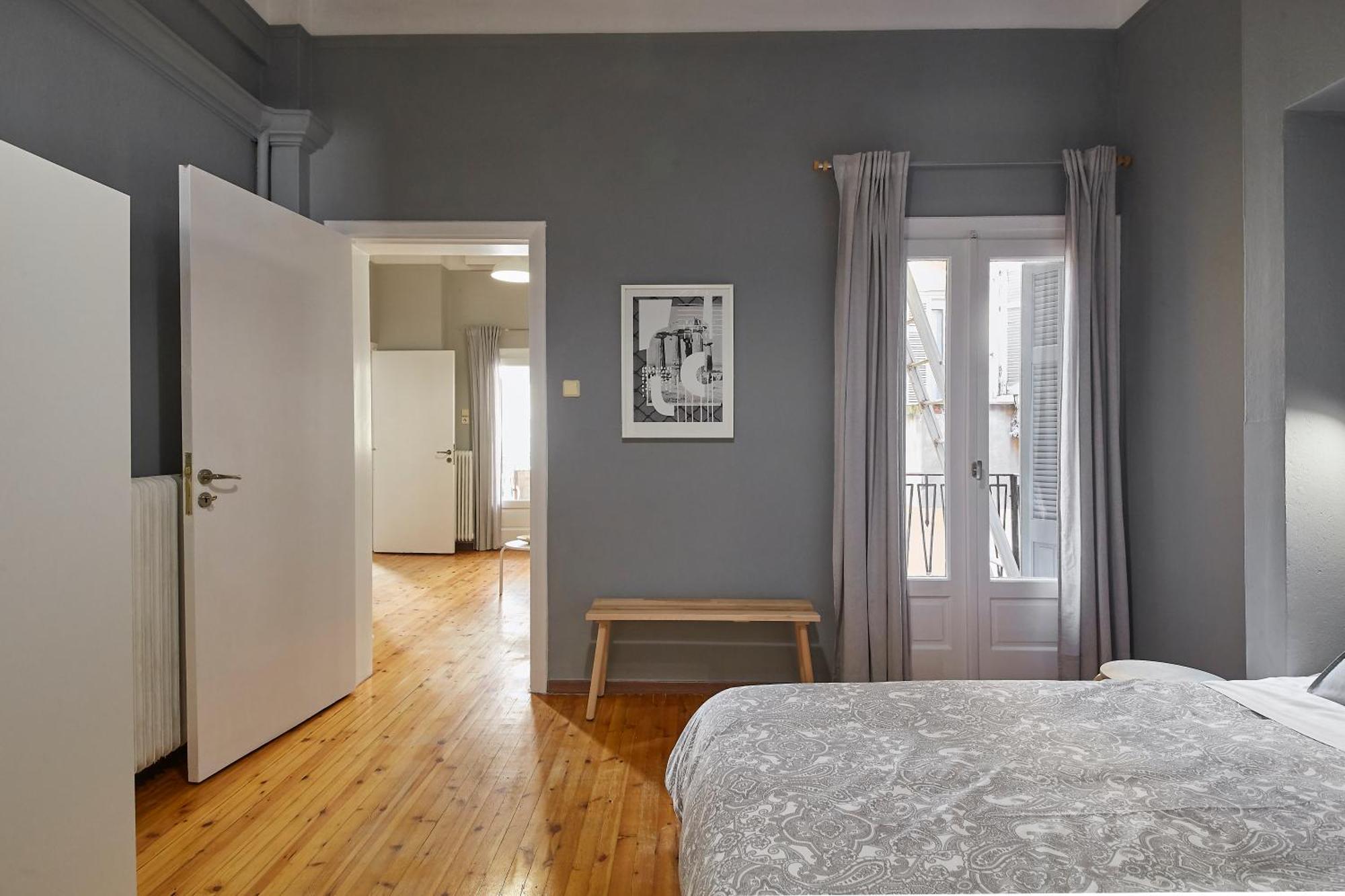 Bright Bright B Central Apartment With Balcony Tesalonika Bagian luar foto